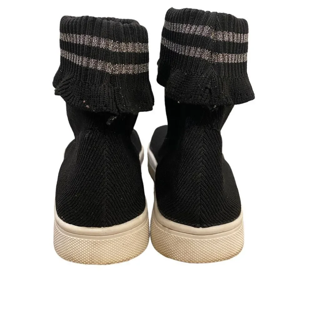 American Eagle Women Black Hi Pro Sock Sneaker Size 10